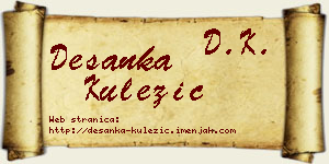 Desanka Kulezić vizit kartica